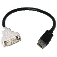 Displayport Male to DVI Female Cable 